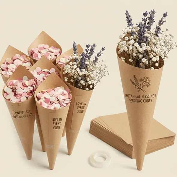 custom-kraft-paper-cones